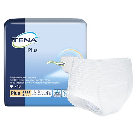 TENA Disposable Underwear Large, PK 72 72338